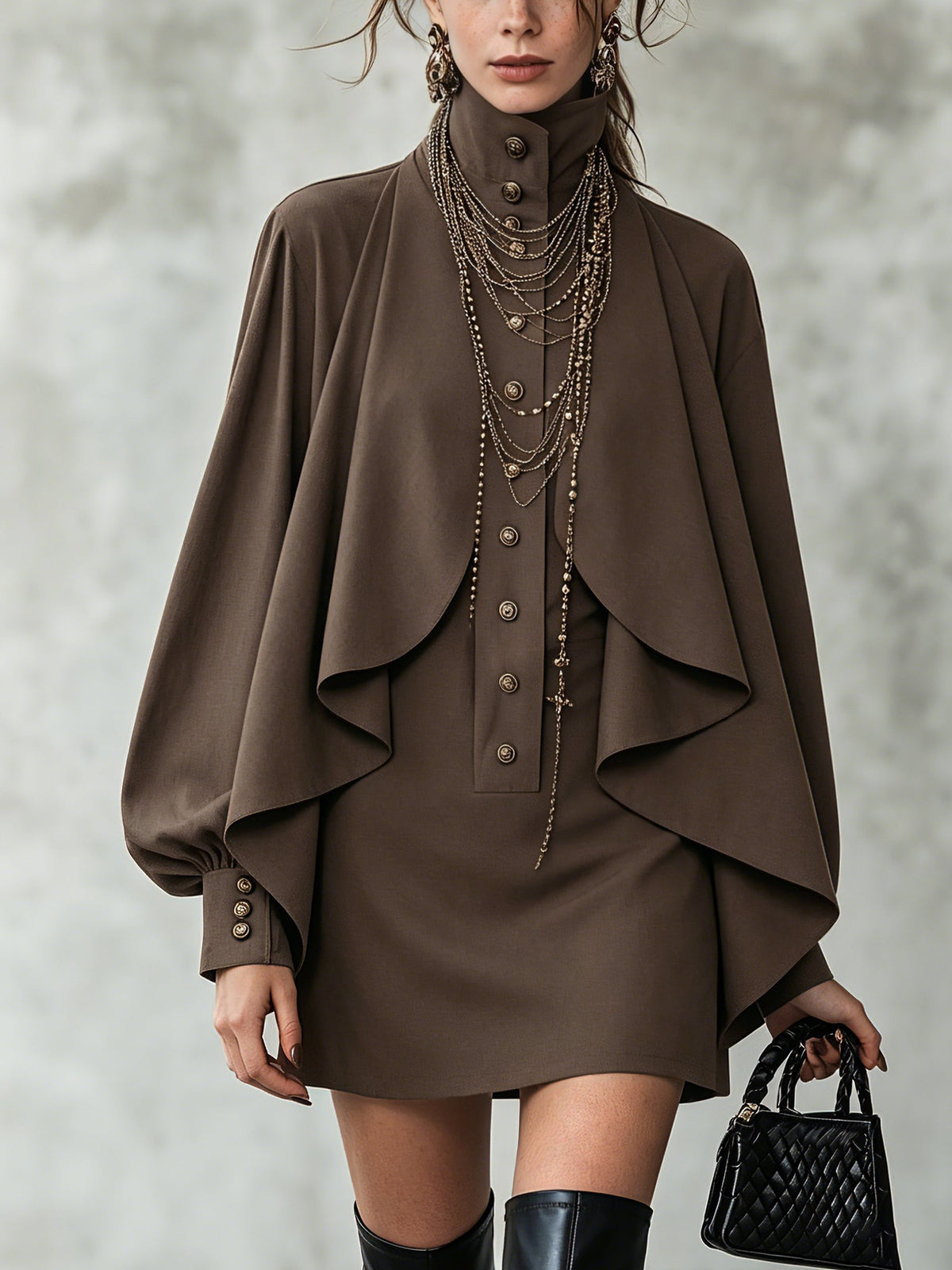 Joni dress in Chocolate