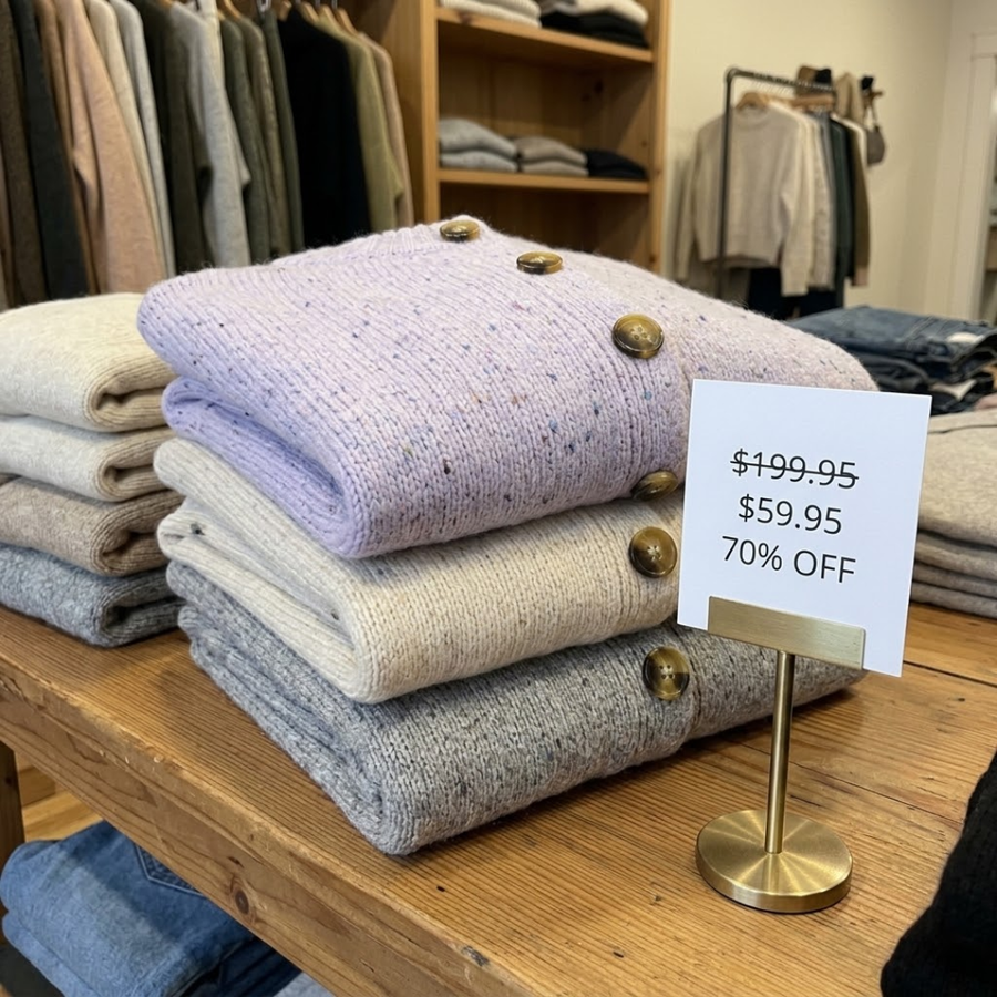 Janine | Lilac Speckled Knit Cardigan