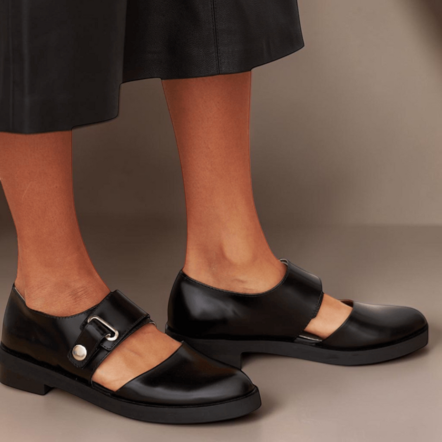 Saskia Adjustable Strap Mary Jane Flats