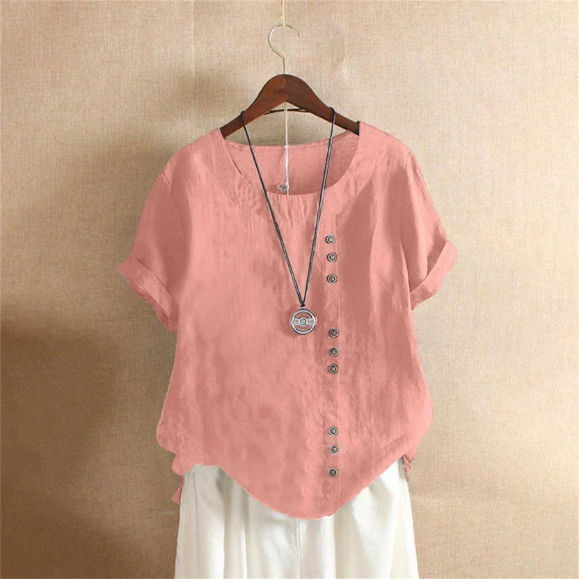 Amaya | Effortless Button Detail Summer Blouse