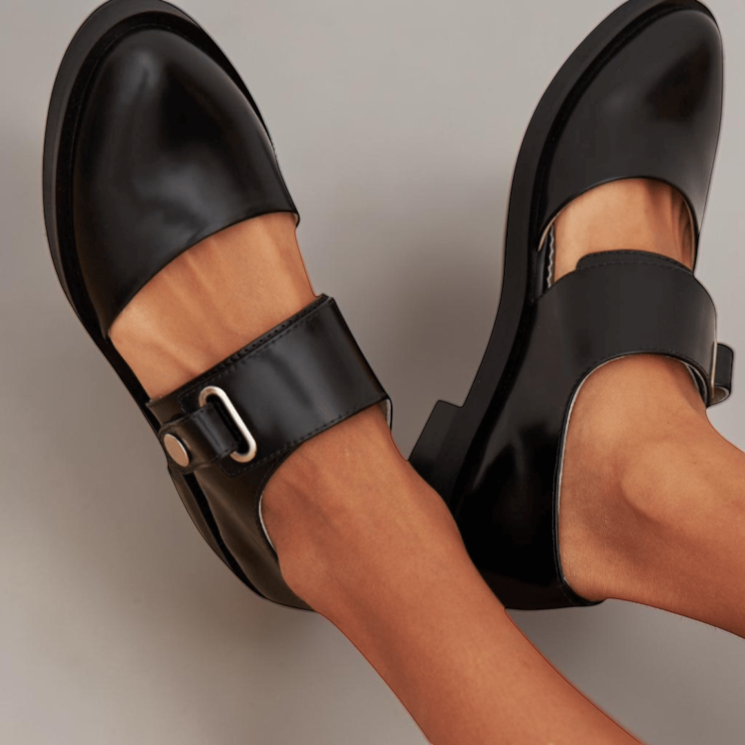 Saskia Adjustable Strap Mary Jane Flats