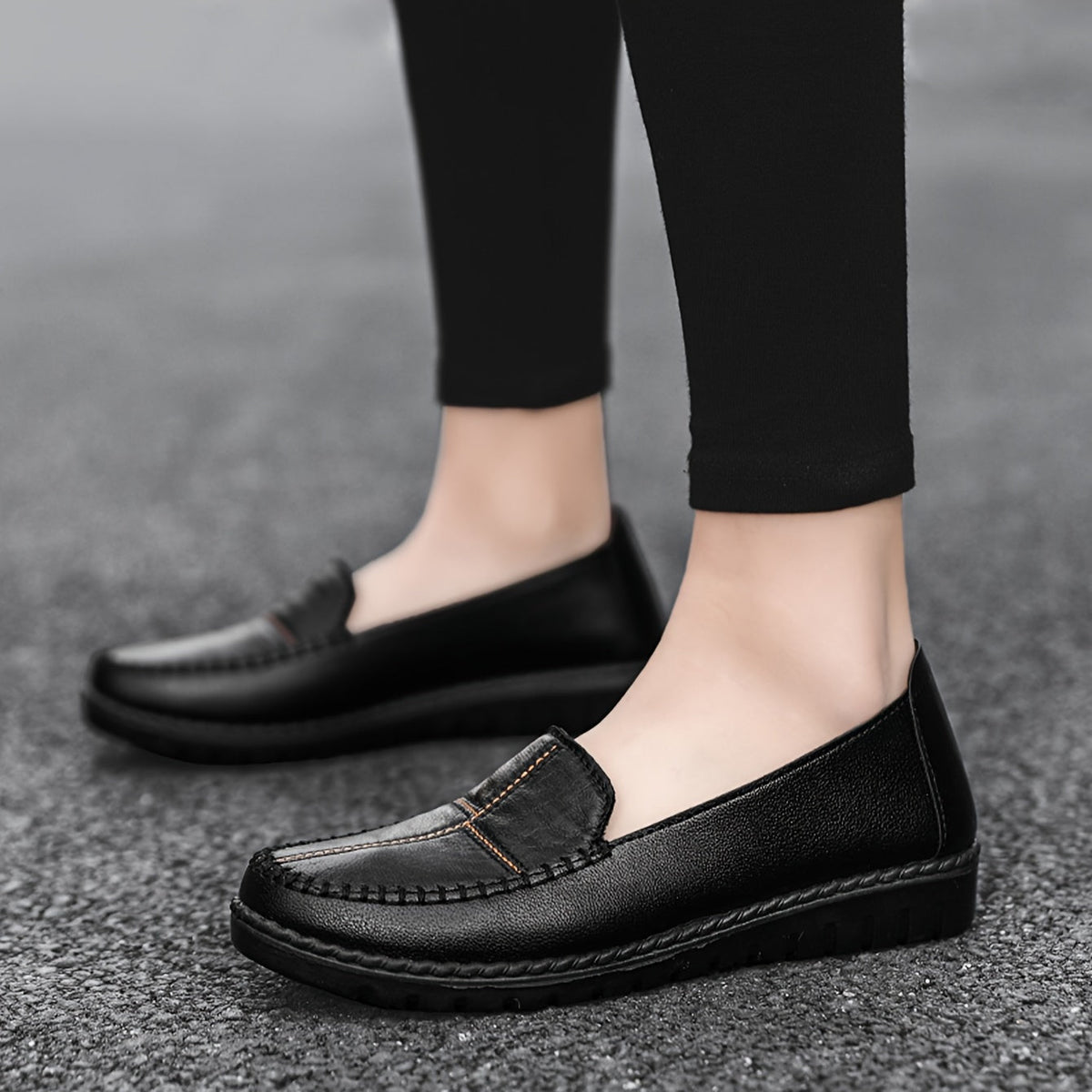 Morwen Stitched Comfort Loafers