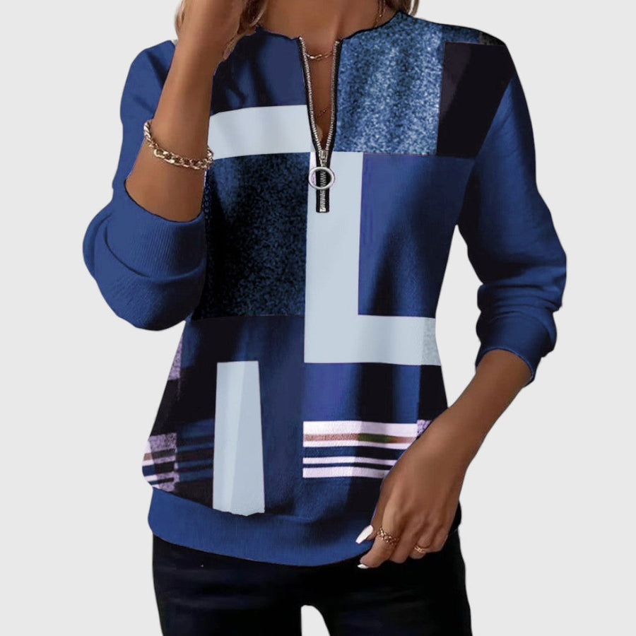 Claudia | Relaxed Half-Zip Sweater