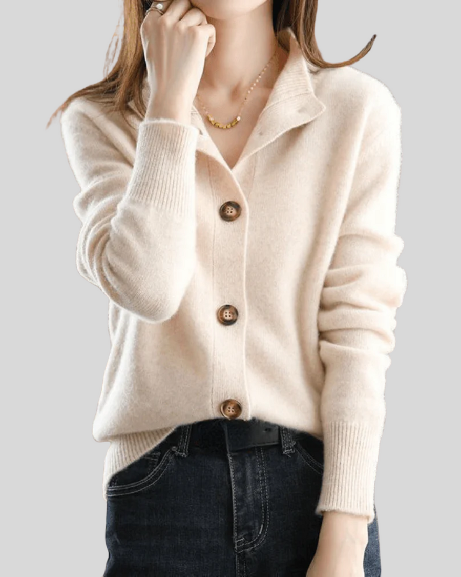 Lenora | Collared Button Cardigan
