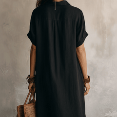 Maisie | Relaxed Linen Midi Dress