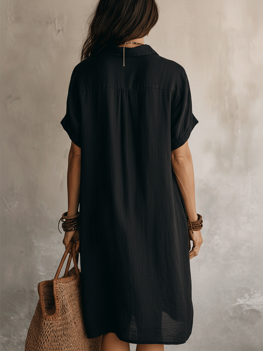 Maisie | Relaxed Linen Midi Dress