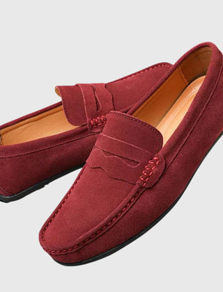Cosima classic driving loafers in Burgundy