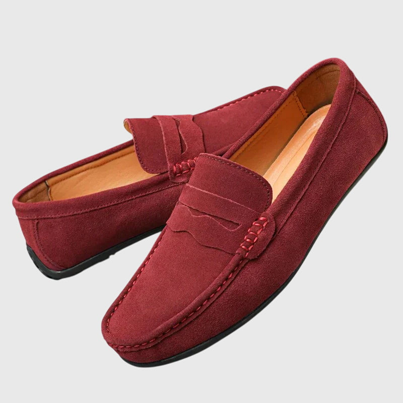Cosima classic driving loafers in Burgundy