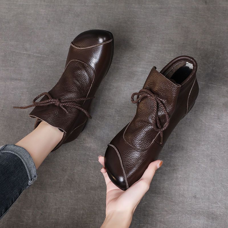 Margaret | Comfort Wedge Lace-Up Boots