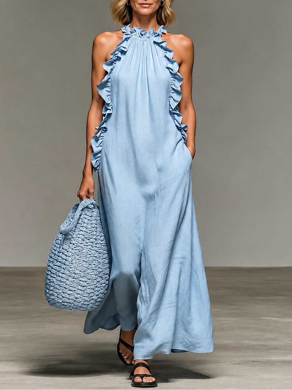 Marietta dress in Light Blue