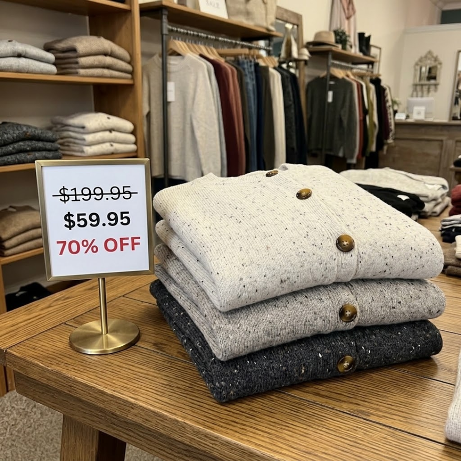 Joan | Oatmeal Speckled Knit Cardigan