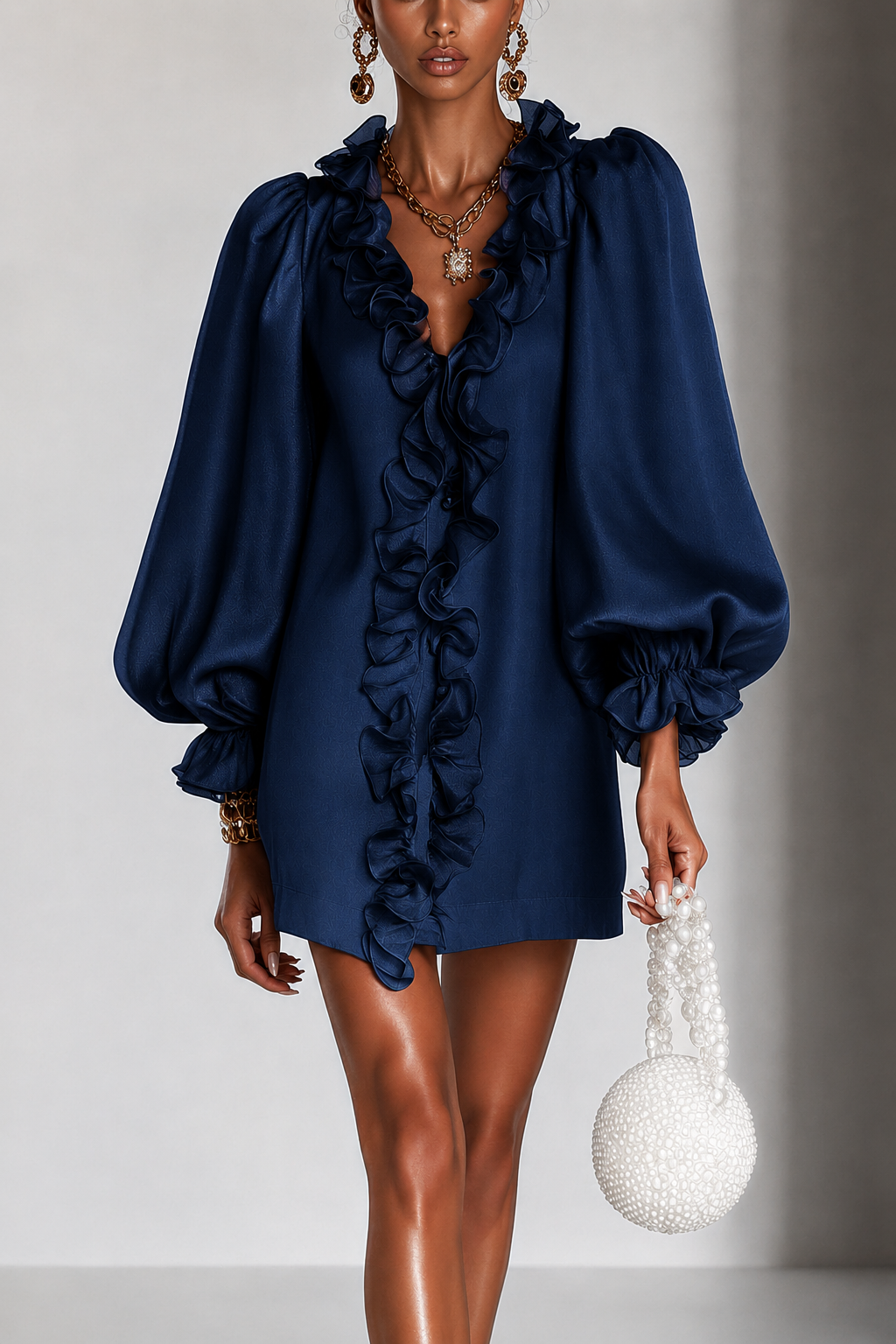 Lydie dress in Navy
