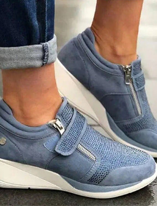 Joanne comfort wedge walking shoes in Blue