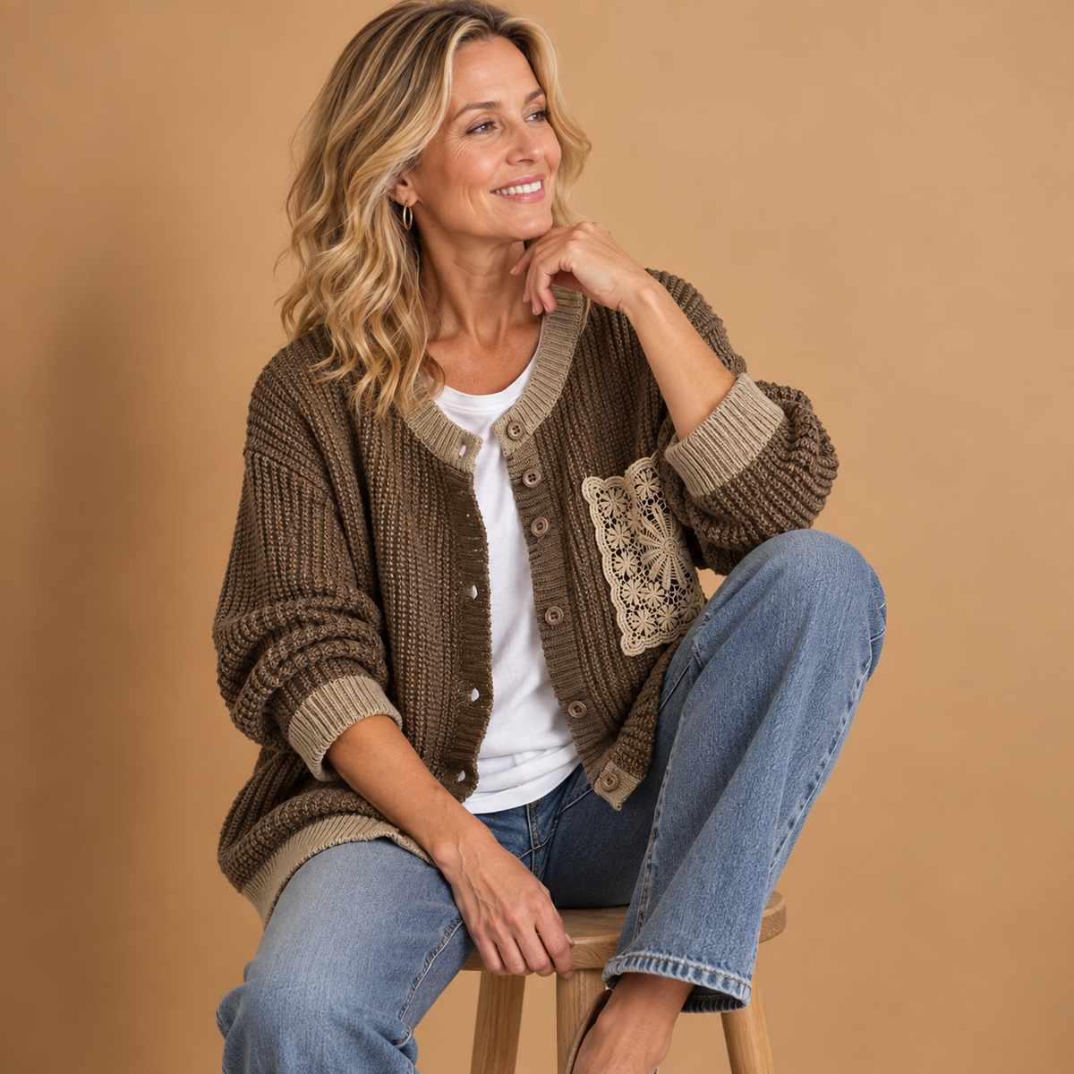 The Marcelline | Knit Pocket Coat