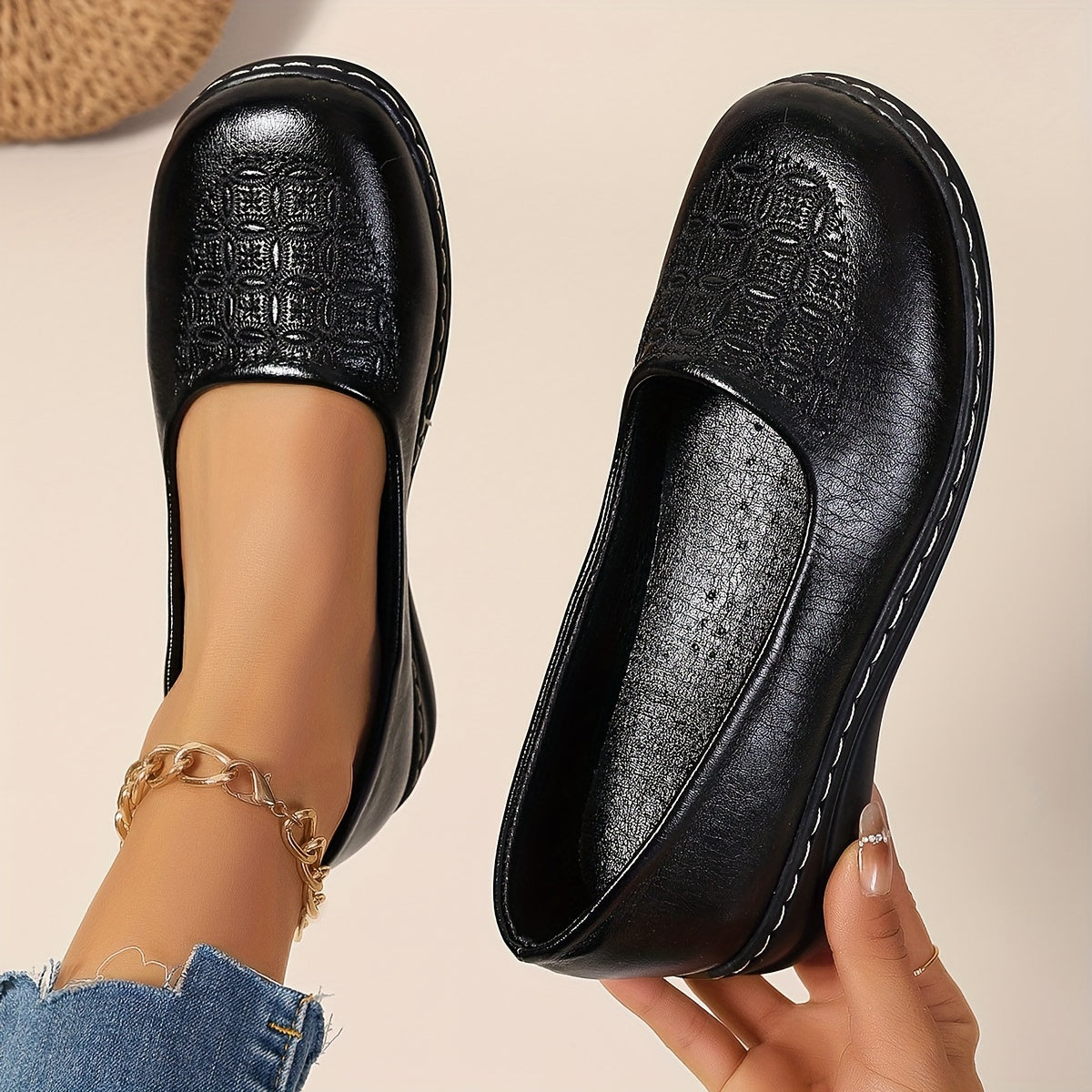 Delaney Patterned Comfort Slip-Ons