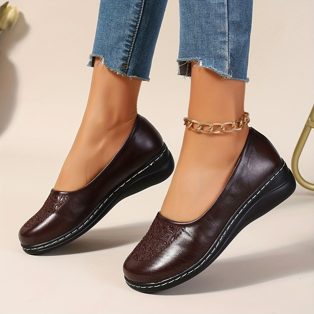 Delaney Patterned Comfort Slip-Ons