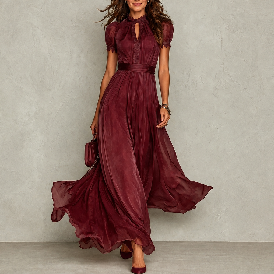 Olive dress in Red