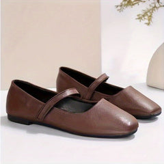Mirabel Square-Toe Mary Jane Flats