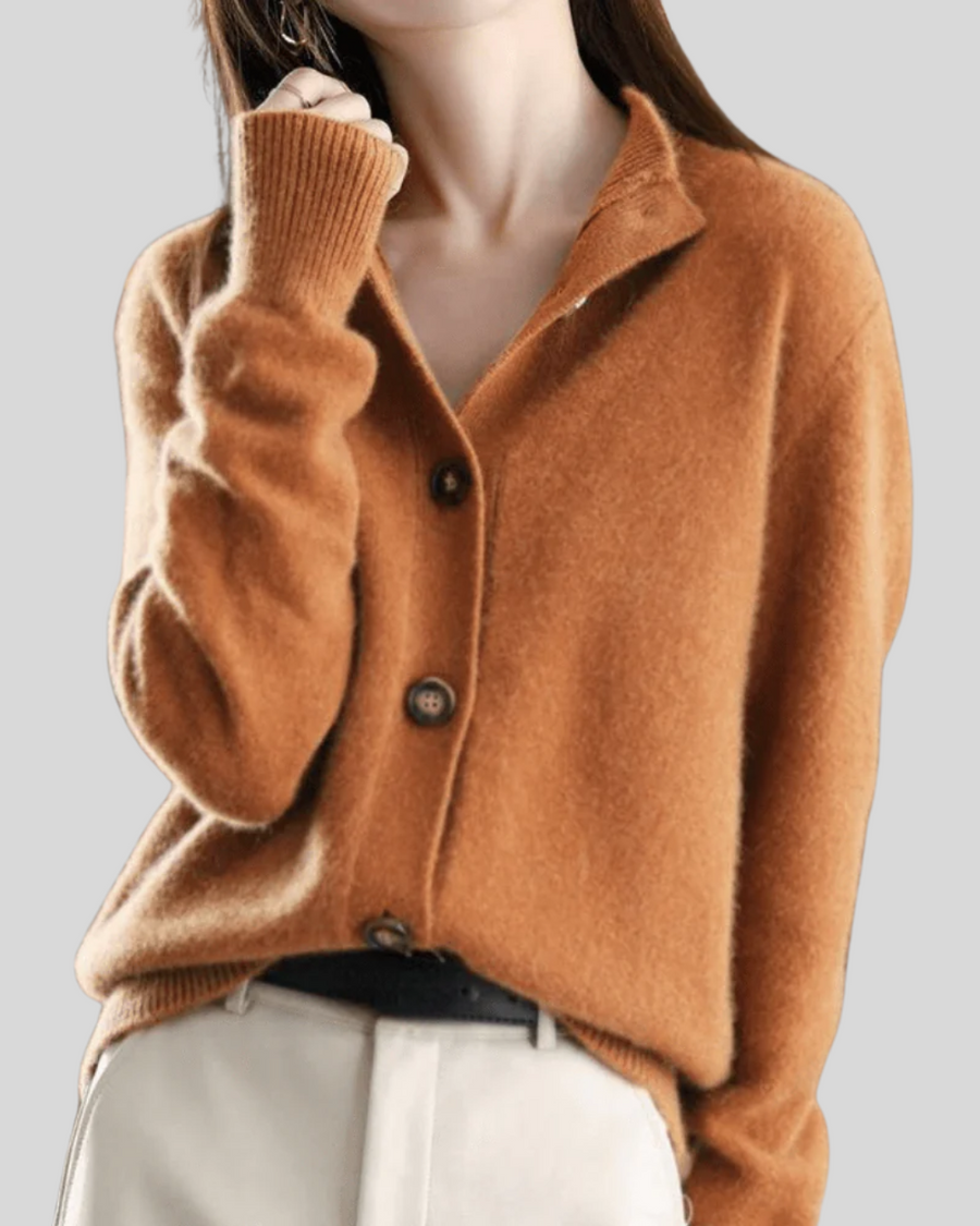 Lenora | Collared Button Cardigan