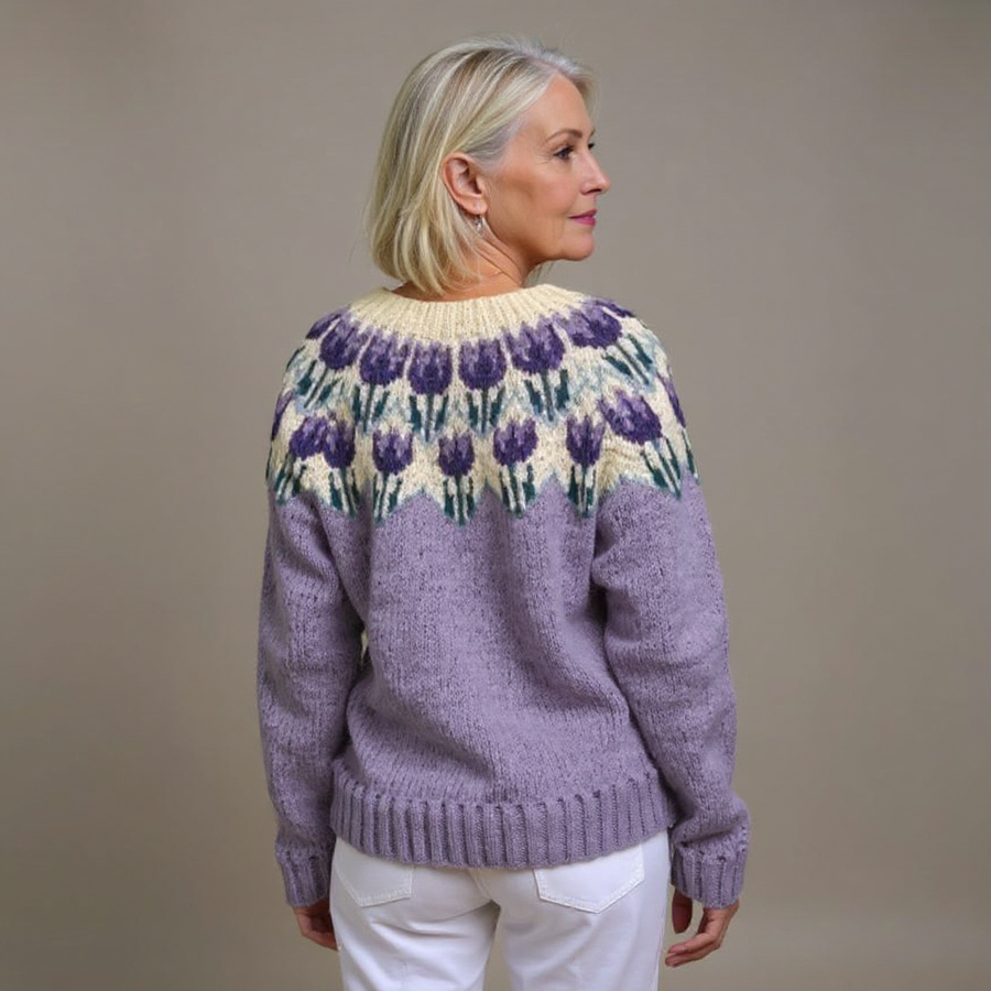 Nell | Colorful Folk Yoke Cardigan