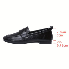 Roslyn Square-Toe Penny Loafers