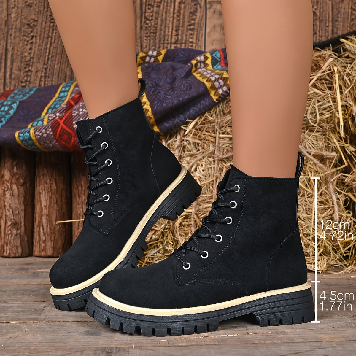 Cosette Lace-Up Platform Boots