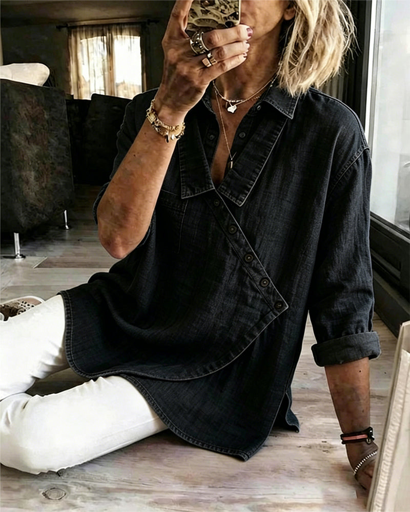 Susan | The Denim Blouse