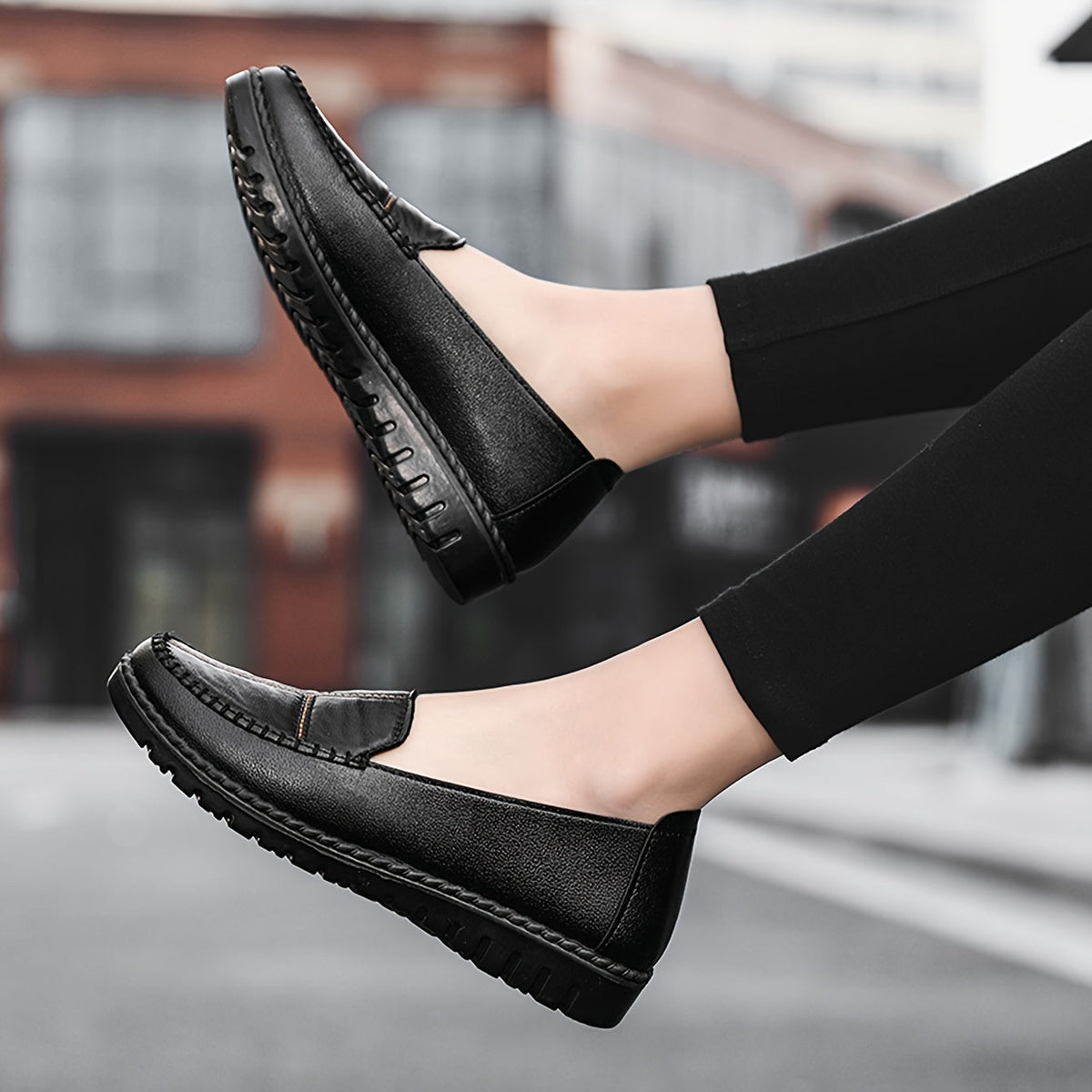 Morwen Stitched Comfort Loafers