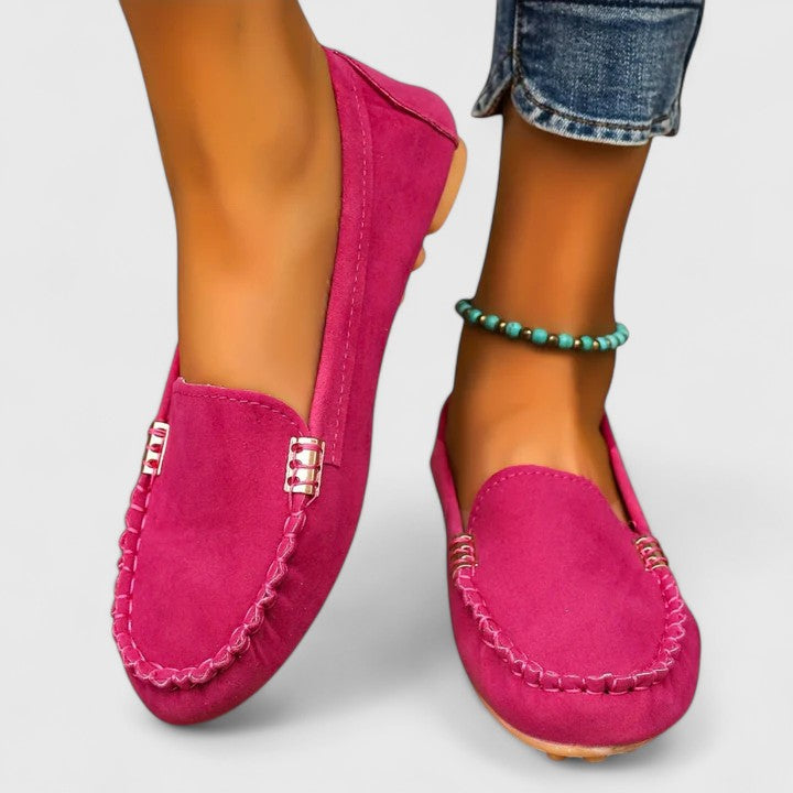 Desiree soft driving moccasins in Pink