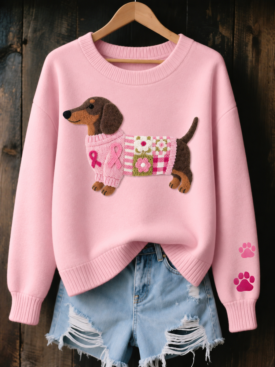Lynn | Dachshund Bow Sweater