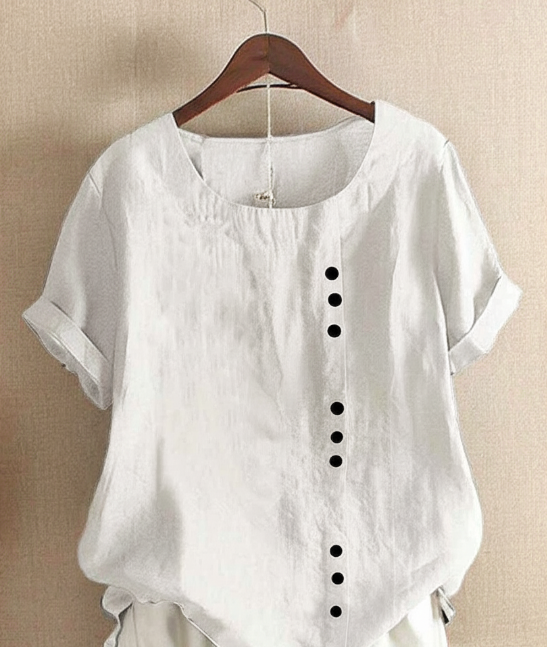 Amaya | Asymmetric Button Detail Blouse