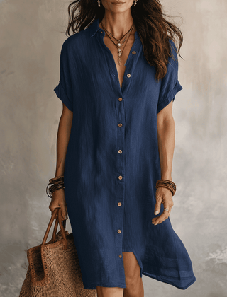 Maisie | Relaxed Linen Midi Dress