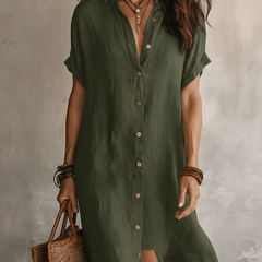 Maisie | Relaxed Linen Midi Dress