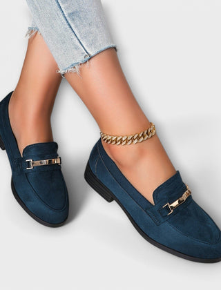 Leonora classic horsebit loafers in Navy