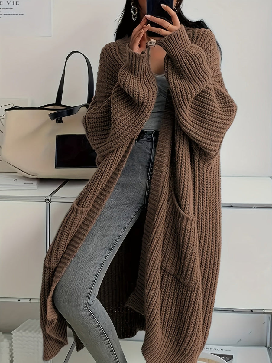 Alice | Longline Open-Front Cardigan