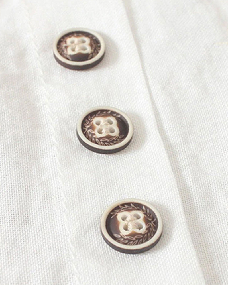 Amaya | Asymmetric Button Detail Blouse