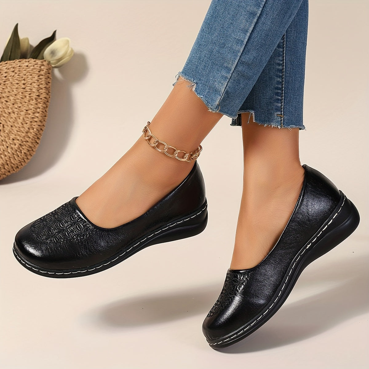 Delaney Patterned Comfort Slip-Ons