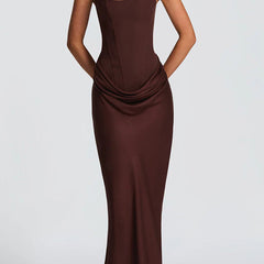 Patience dress in Brown