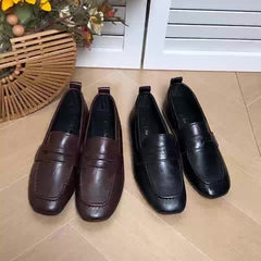 Roslyn Square-Toe Penny Loafers