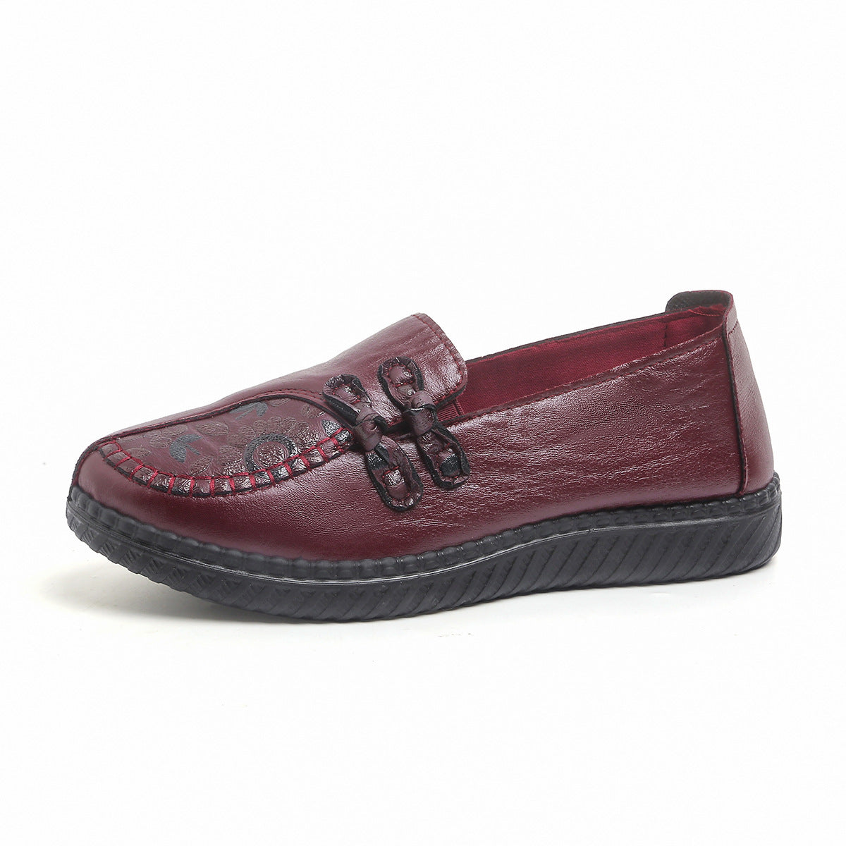 Dolores soft slip-on comfort loafers in Red