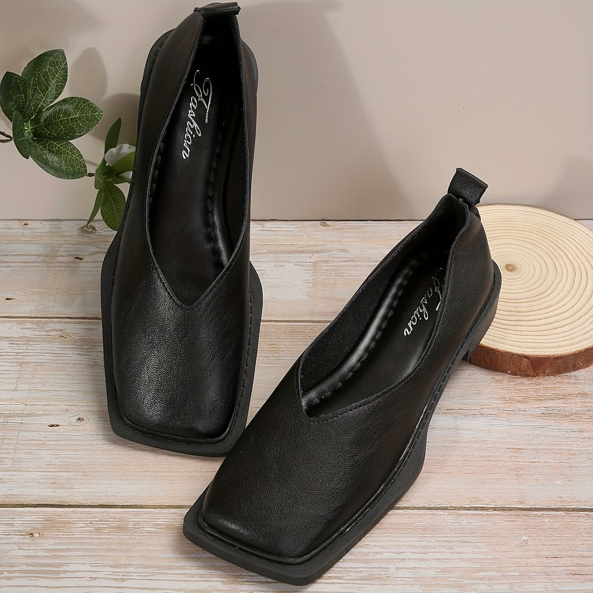 Sorrel Sculpted Square-Toe Flats