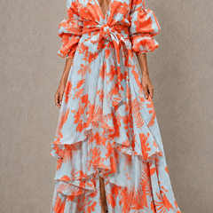Elma dress in Orange