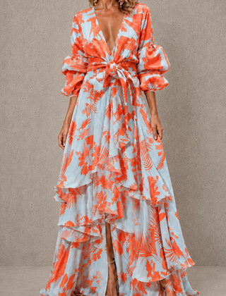 Elma dress in Orange
