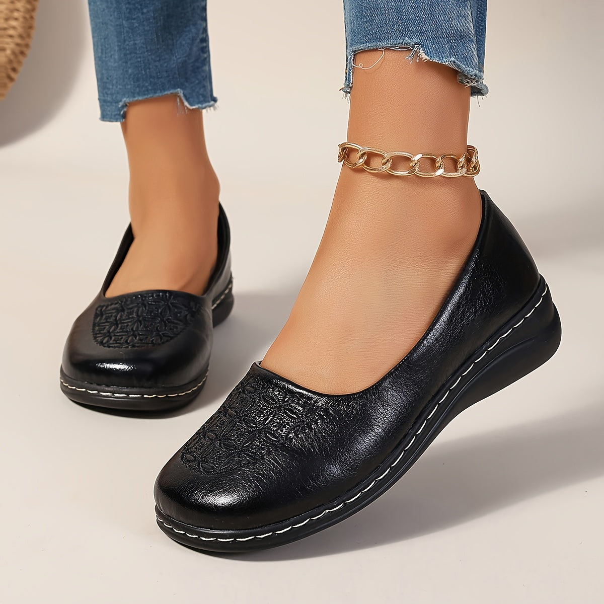Delaney Patterned Comfort Slip-Ons