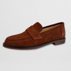 Philomena vintage penny loafers in Chestnut