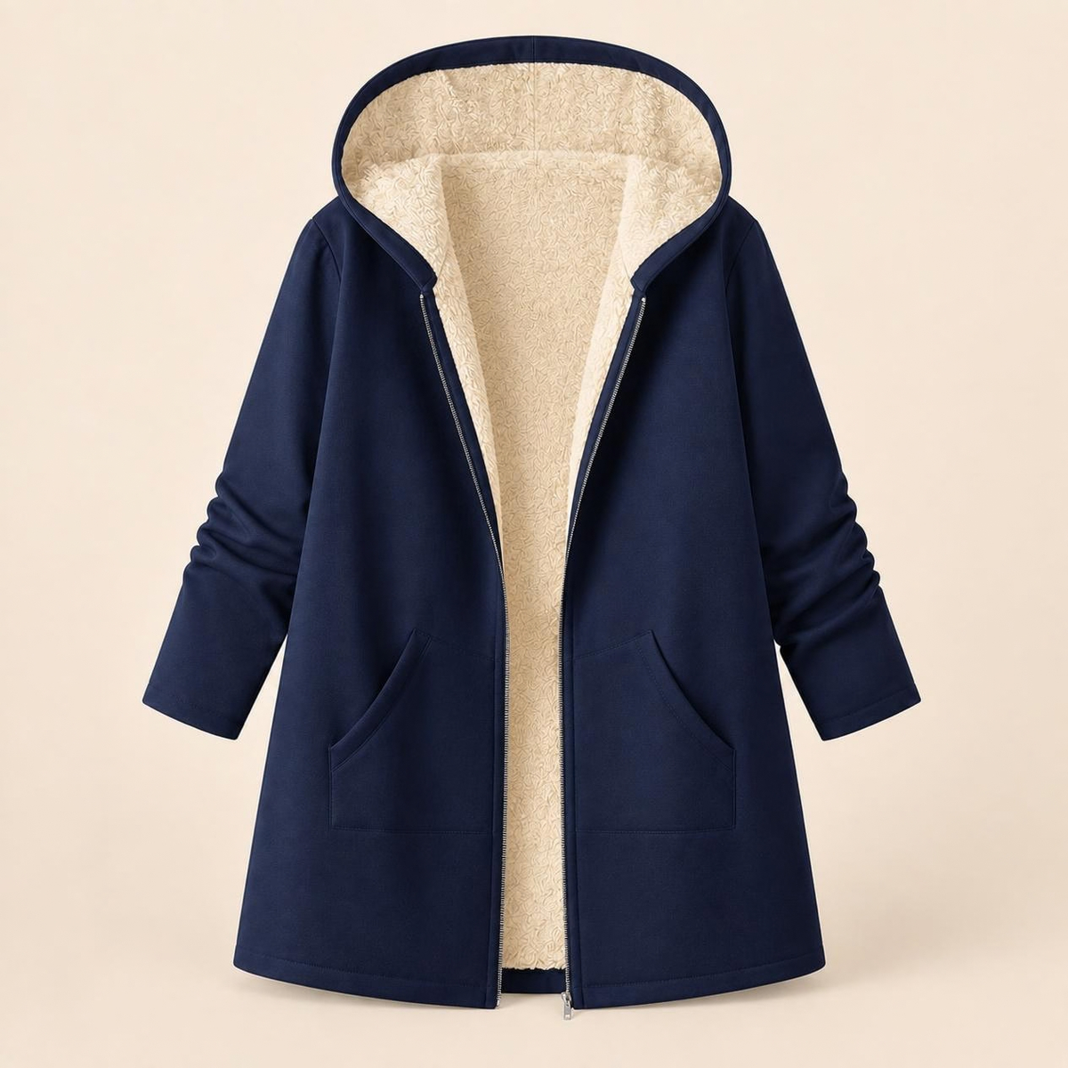 Odessa | Cozy Fleece-Lined Hooded Coat