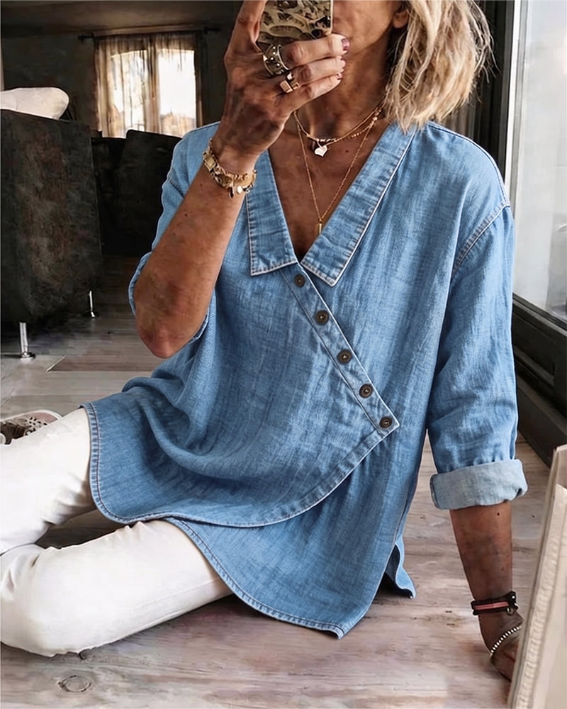 Susan | The Denim Blouse