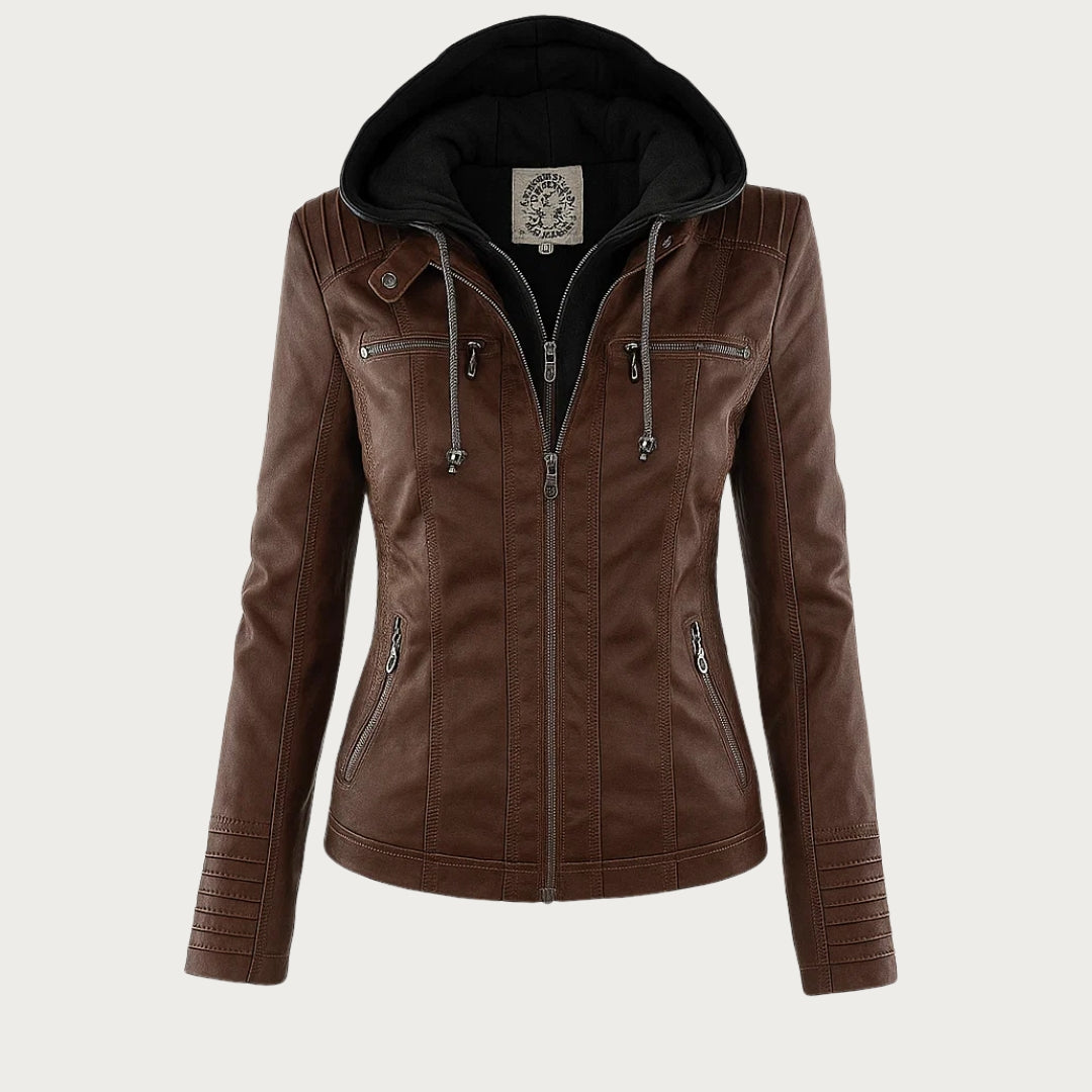 Nicolette Tailored Jacket in Dark Brown