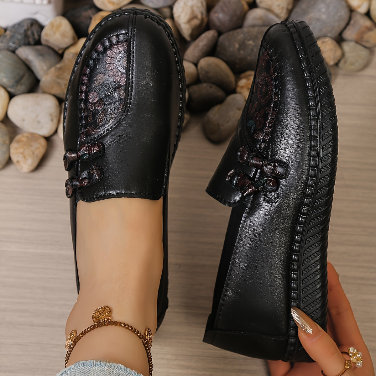 Ianthe Floral Detail Comfort Loafers