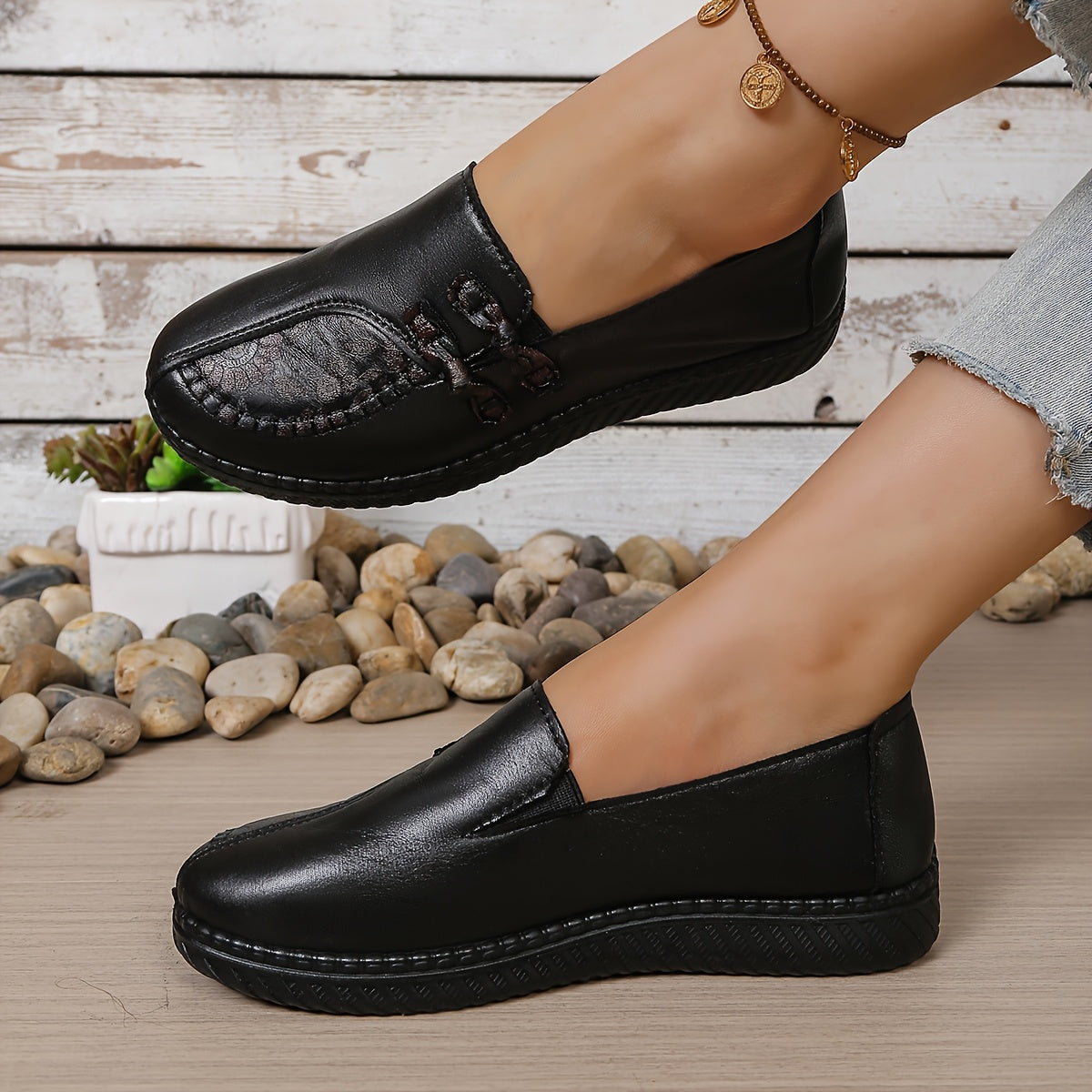 Ianthe Floral Detail Comfort Loafers